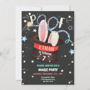 Magician Party invitation