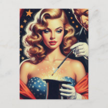 Magician Pin Up