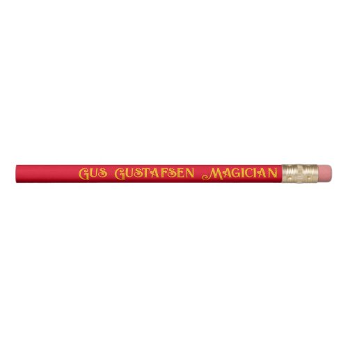 Magician Prop Personalized Pencil