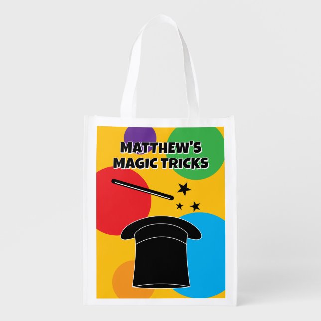Magician wand and hat magic show custom bag (Front)
