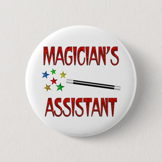 Magicians Assistant Pinback Button (Front)