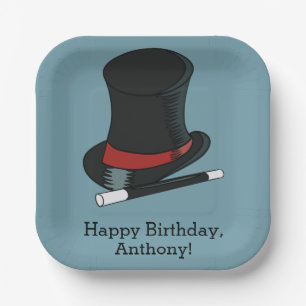 Magicians Hat Magic Show Birthday Party Paper Plates