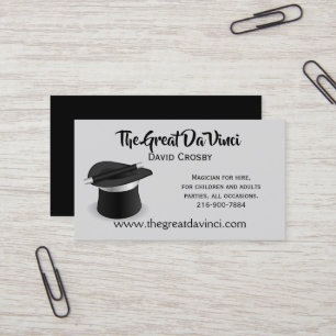 Magicians Top Hat Business Card