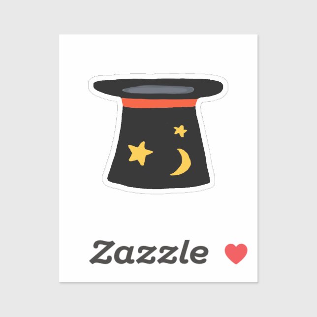Magicians TopHat for Magicland Party Theme Sticker (Sheet)
