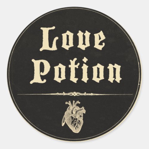 Magick _ Love Potion Classic Round Sticker