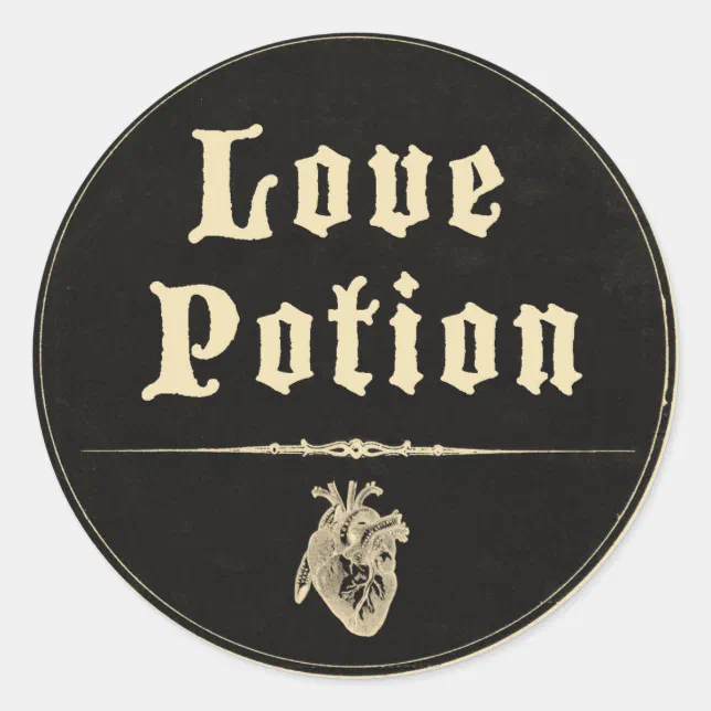Magick - Love Potion Classic Round Sticker | Zazzle