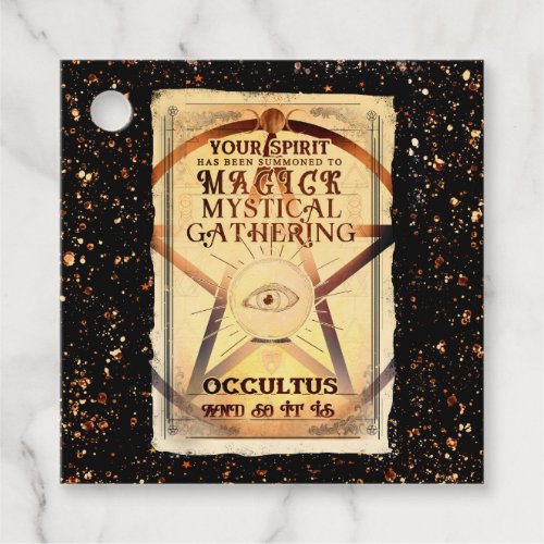 Magick Mystical Gathering Fortune Teller Eye Party Favor Tags