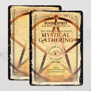 Magick Mystical Gathering Fortune Teller Eye Party Invitation