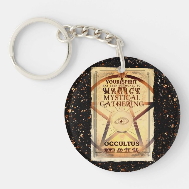 Magick Mystical Gathering Magic Fortune Teller Eye Keychain (Front)