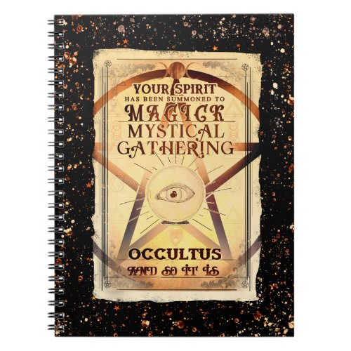 Magick Mystical Gathering Magic Fortune Teller Eye Notebook