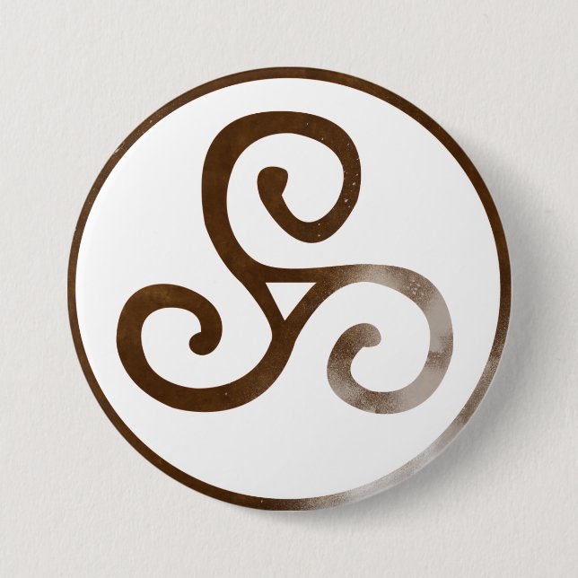 Magick - Triskele Pinback Button (Front)
