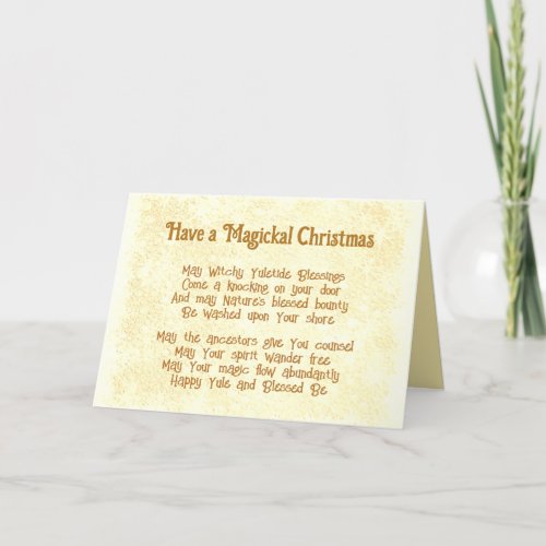 Magickal Christmas Holiday Card