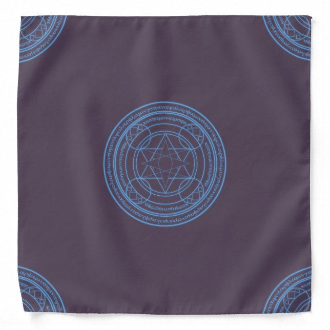 Magickal Circle Tarot Cloth Bandana (Front)