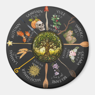 Magickal Wheel of the Year Magnet