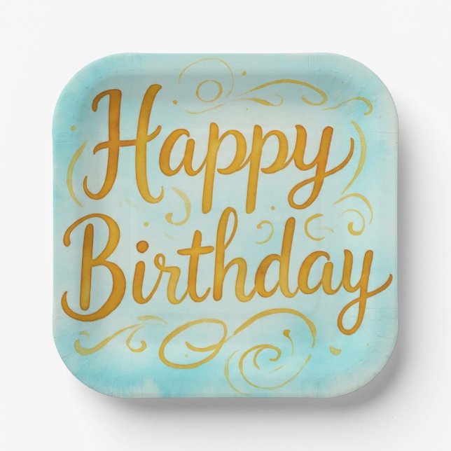MagickalBirthdays  Paper Plates (Front)