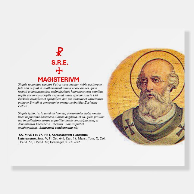 MAGISTERIVM SS. MARTINI PP. I  FOAM BOARD (Front)