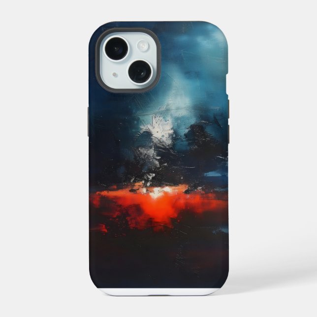 Magma Abstract Art Iphone Case (Back)