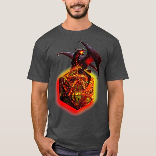 Magma Dragon D20 T_Shirt