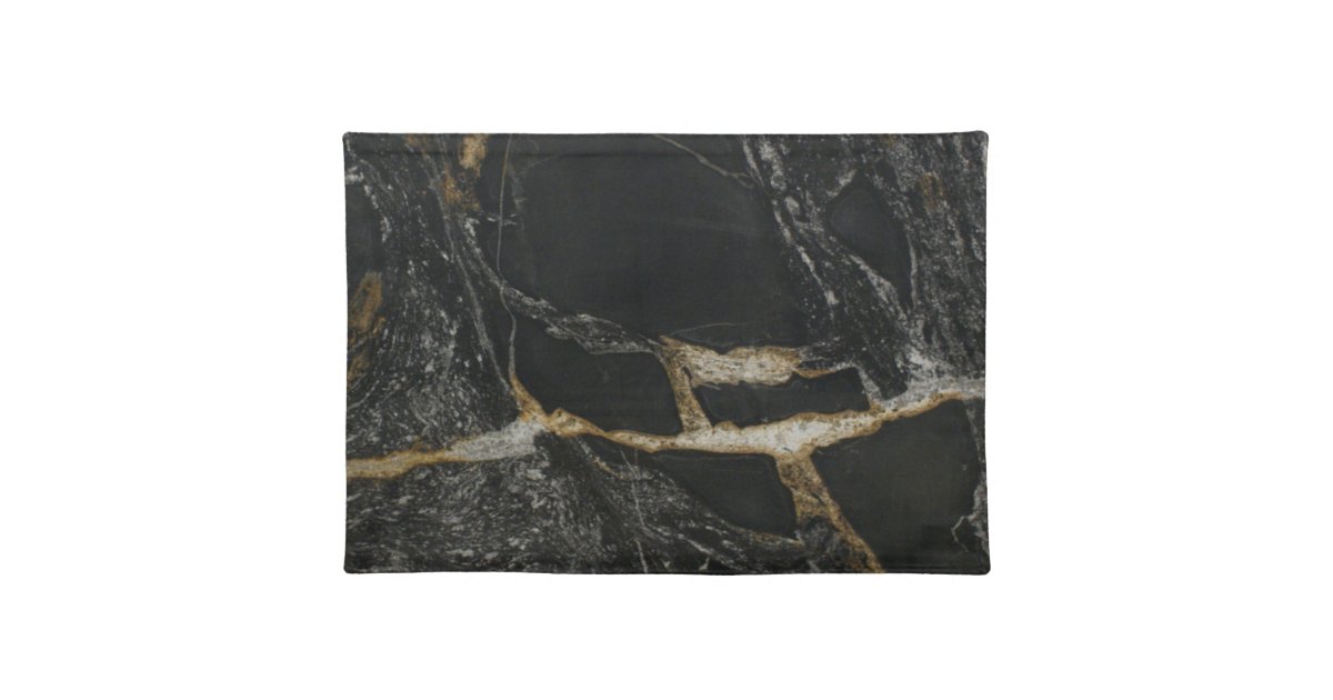"magma gold granite" Placemat Zazzle