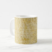 Magna Carta text Coffee Mug (Front Left)