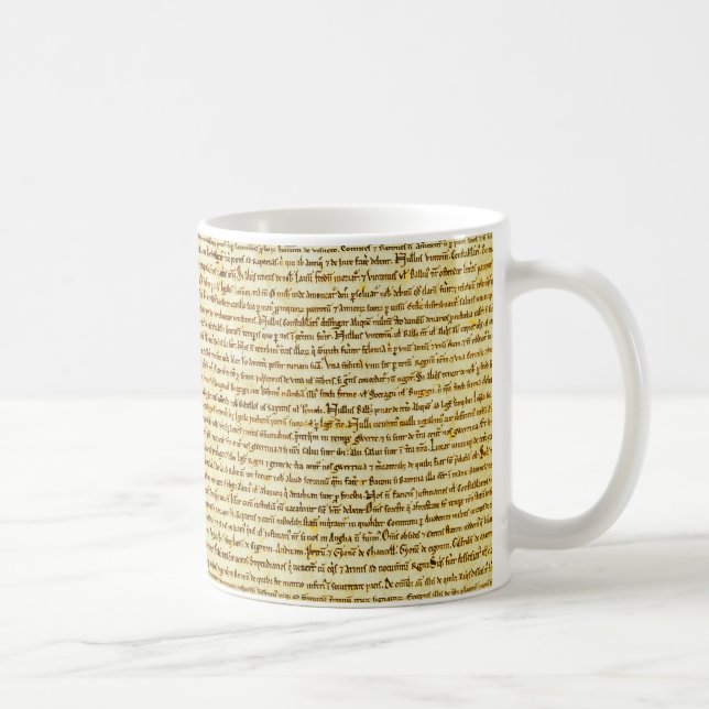 Magna Carta text Coffee Mug (Right)