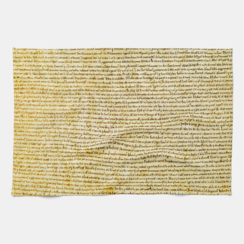 Magna Carta text Kitchen Towel