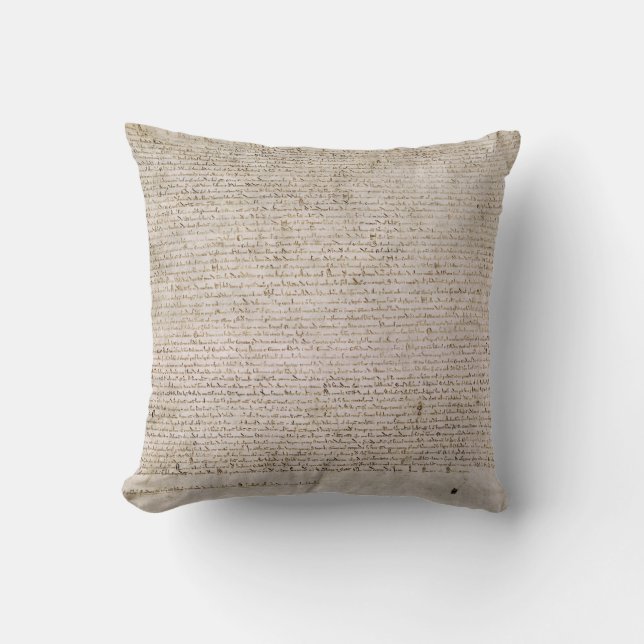 Magna Carta Throw Pillow (Front)