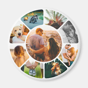 Magnet 9 Photo Rounded