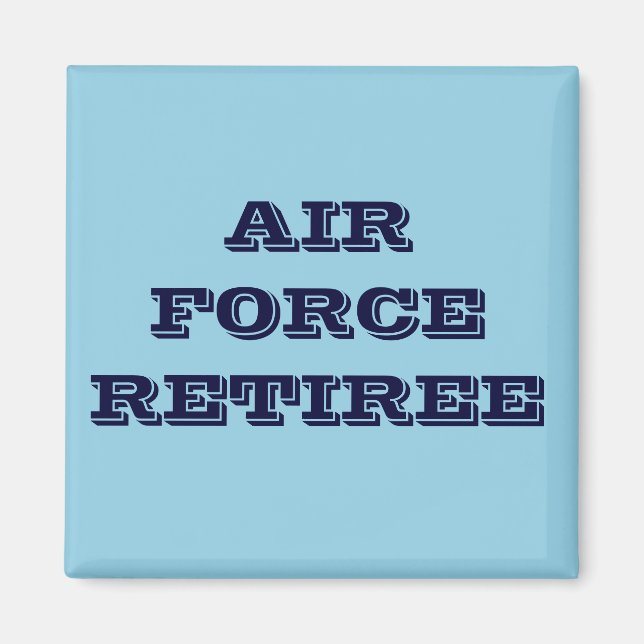 Magnet Air Force Retiree (Front)