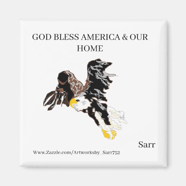 Magnet : AMERICAN BALD EAGLE  (Front)