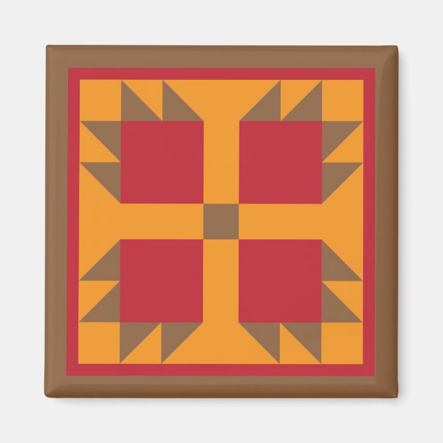 Magnet - Bear Paw (fall colors) (Front)