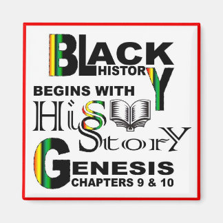 Magnet-Black History Begins With HiSStory© RedBrdr Magnet