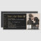 Magnet Boarding Pass Save the Date Black Gold
