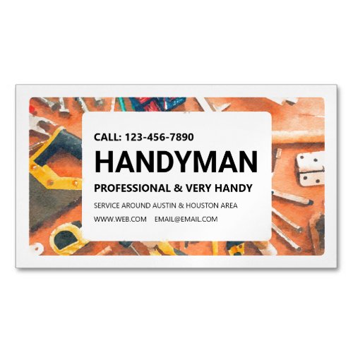 Magnet Business Card Handyman Services