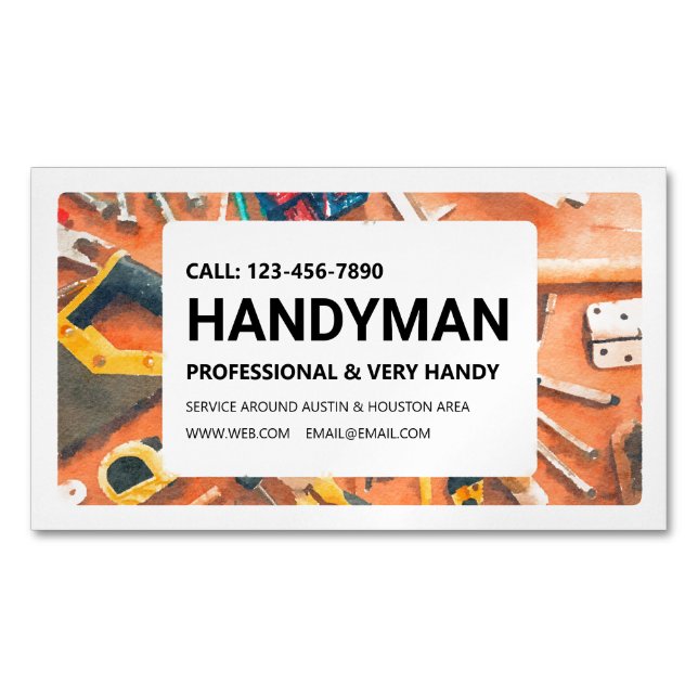 Magnet Business Card: Handyman Services (Front)