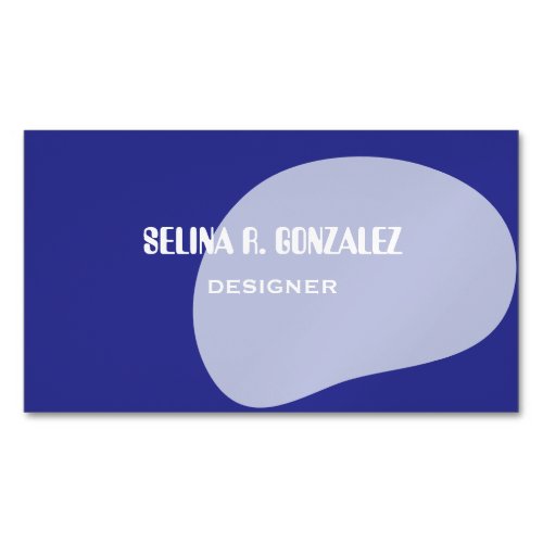 Magnet Business Card with Blue Cool-Neutral Design