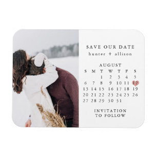 Magnet Calendar Save the Date