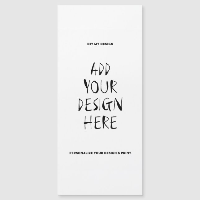 Magnet Card 4" x 9" Portrait (Front)