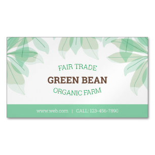 Magnet Card: Healthy Farm Square Business Card