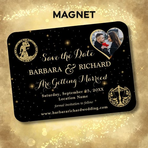 MAGNET Celestial Photo Wedding Save the Date 