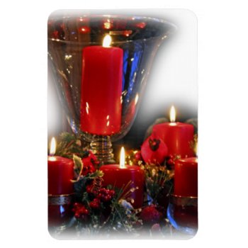 Magnet Christmas Candles by VaguedelamerBoutique at Zazzle