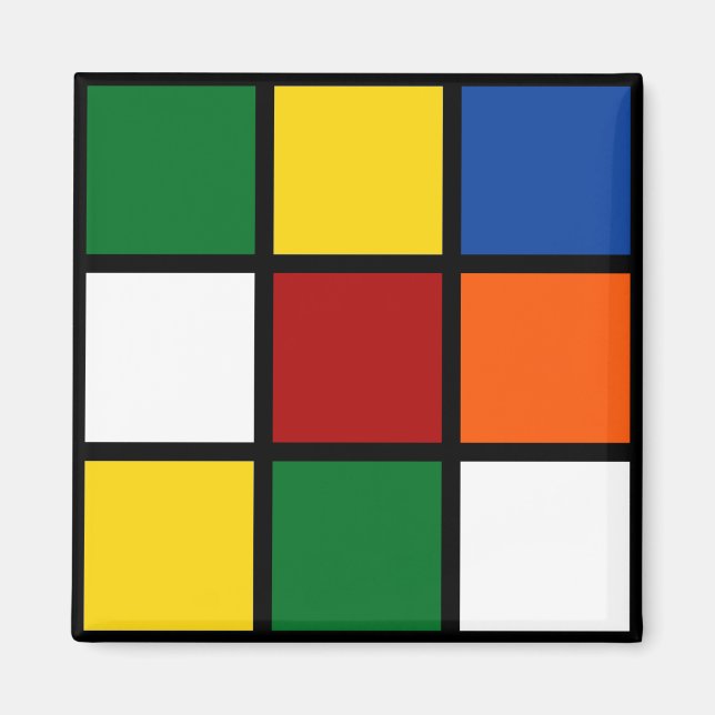 Magnet colorful squares (Front)