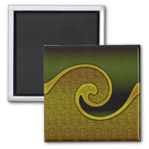 Magnet Dark Green Hunter Swirl Gold Matching Set