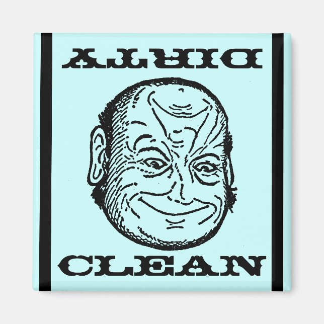 Magnet Dishwasher Man Morph Clean Dirty o illusion (Front)