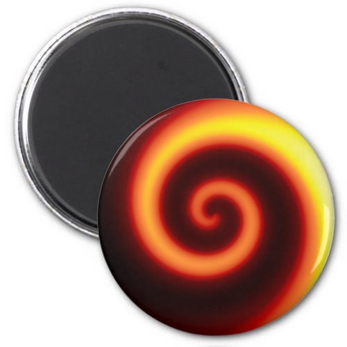 Magnet Fiery Spin Orange Magnet