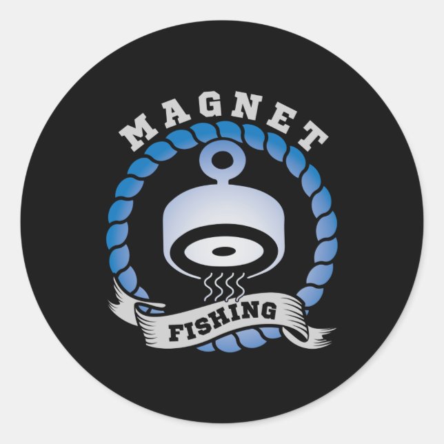 Magnet Fishing Classic Round Sticker (Front)