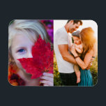 Magnet Flexible Your 2 Photos<br><div class="desc">Personalized edge printed photos on a flexible magnet. Perfect for the fridge or office whiteboard.</div>