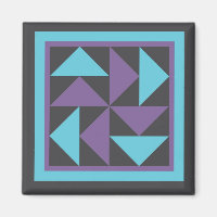 Magnet - Flying Dutchman Quilt Block