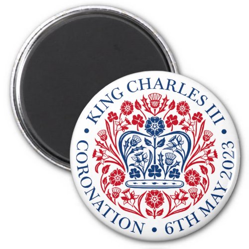Magnet for 2023 Coronation _ Red Blue