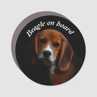 Magnet for car "Beagle on board"